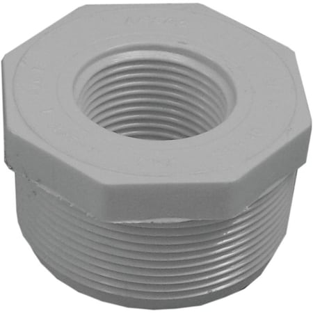 439249BC Reducer Bushing, 2 X 1 In, MPT X FPT, PVC, SCH 40 Schedule